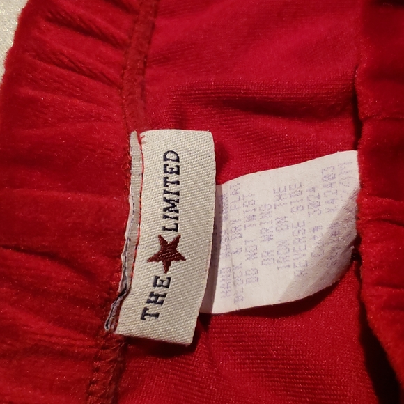 The Limited Velour Button Up Top & Pants Set 18-24M Baby Girl Red Made in USA - Picture 2 of 9